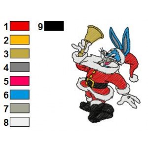 Looney Tunes Bugs Bunny 11 Embroidery Design
